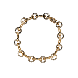 Bracelet Maille CARTIER Nouveau JCC en or jaune et or blanc