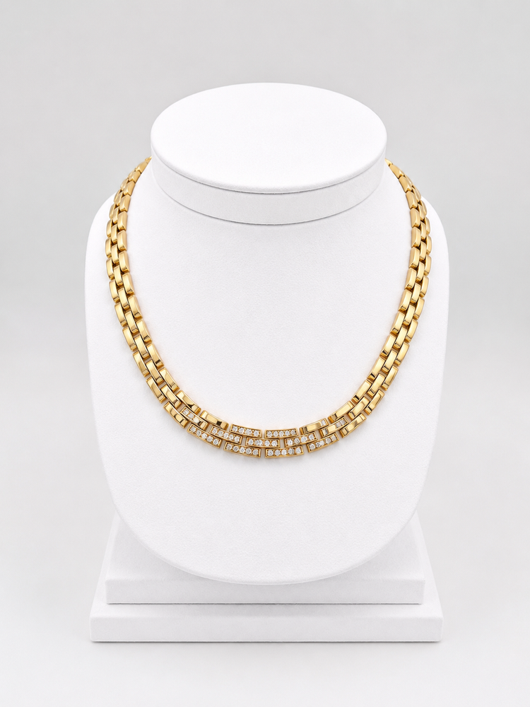 Parure CARTIER "Panthère" en or jaune et diamants