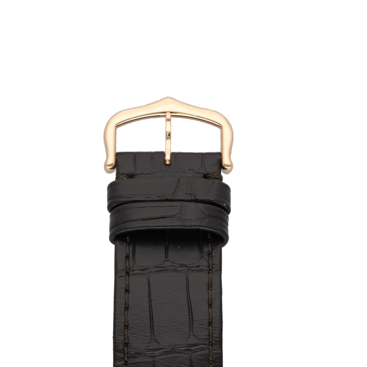 Montre CARTIER "Tank Louis Cartier" GM en or rose et cuir