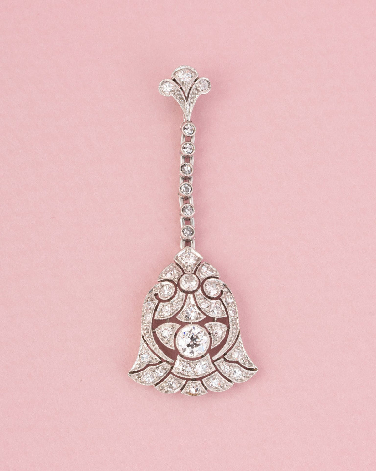 Pendentif en platine et diamants