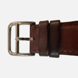 Montre HERMÈS en acier, cuir et quartz