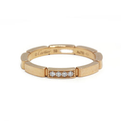 Bague Alliance CARTIER Panthère en or rose et diamants