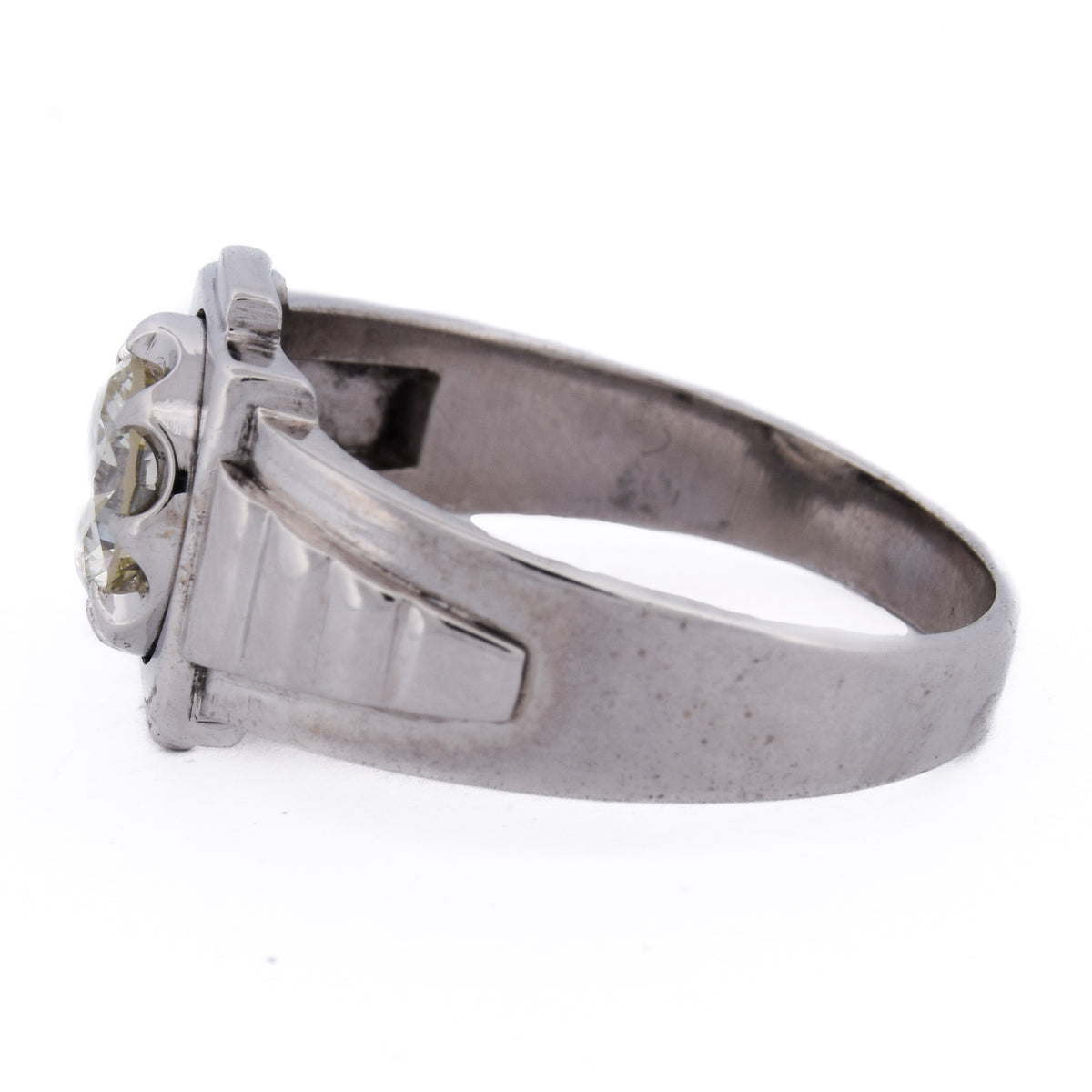 Bague en or blanc et diamant
