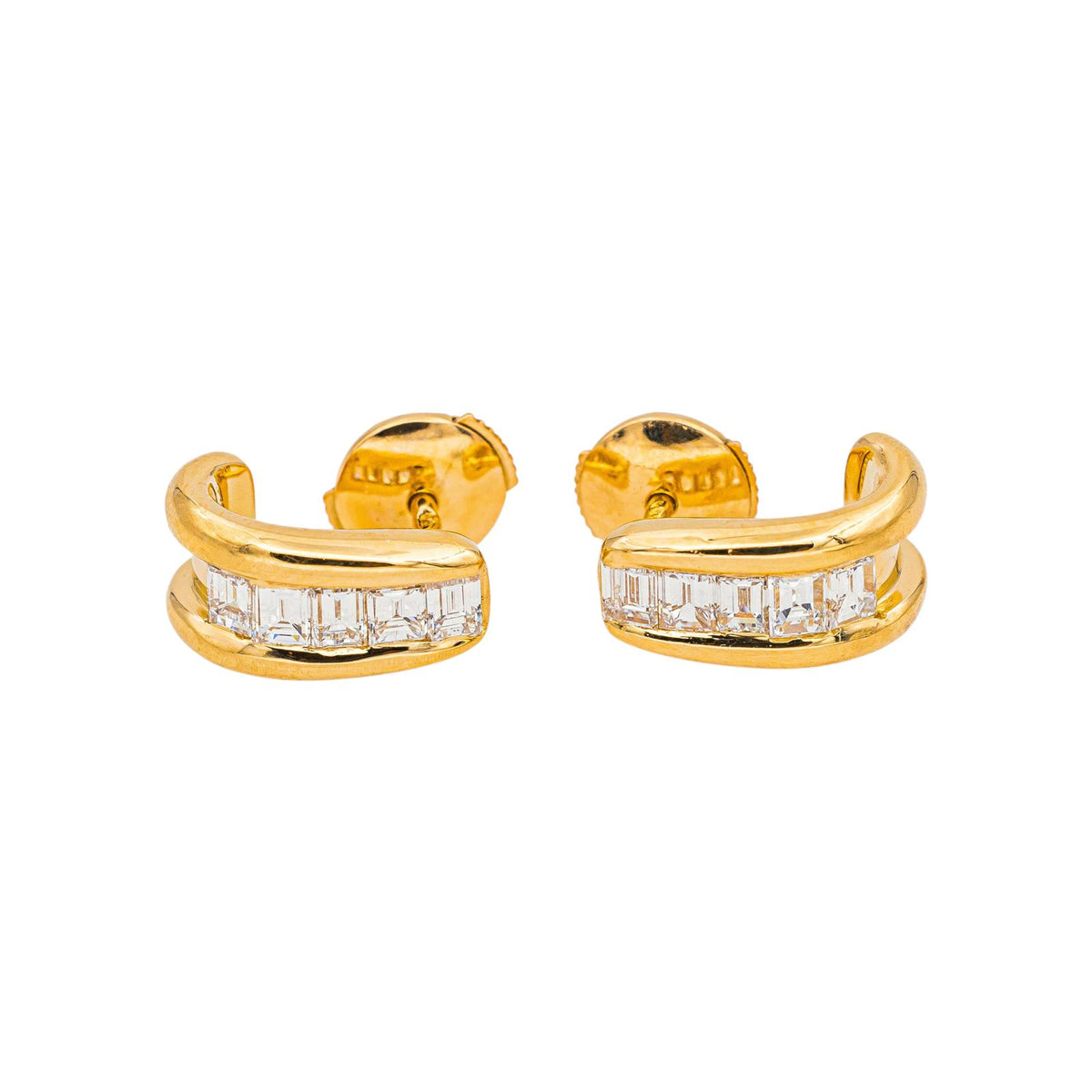 Boucles d'oreilles Or jaune Diamant