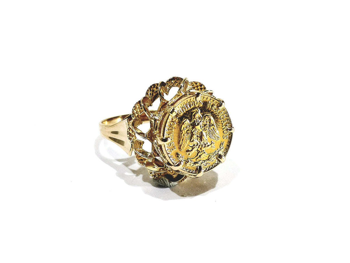 Bague or jaune Dos Pesos