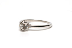 Bague Solitaire en or blanc et diamant