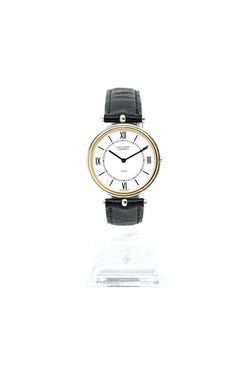 Montre VAN CLEEF & ARPELS PA 49 en or jaune, acier et cuir