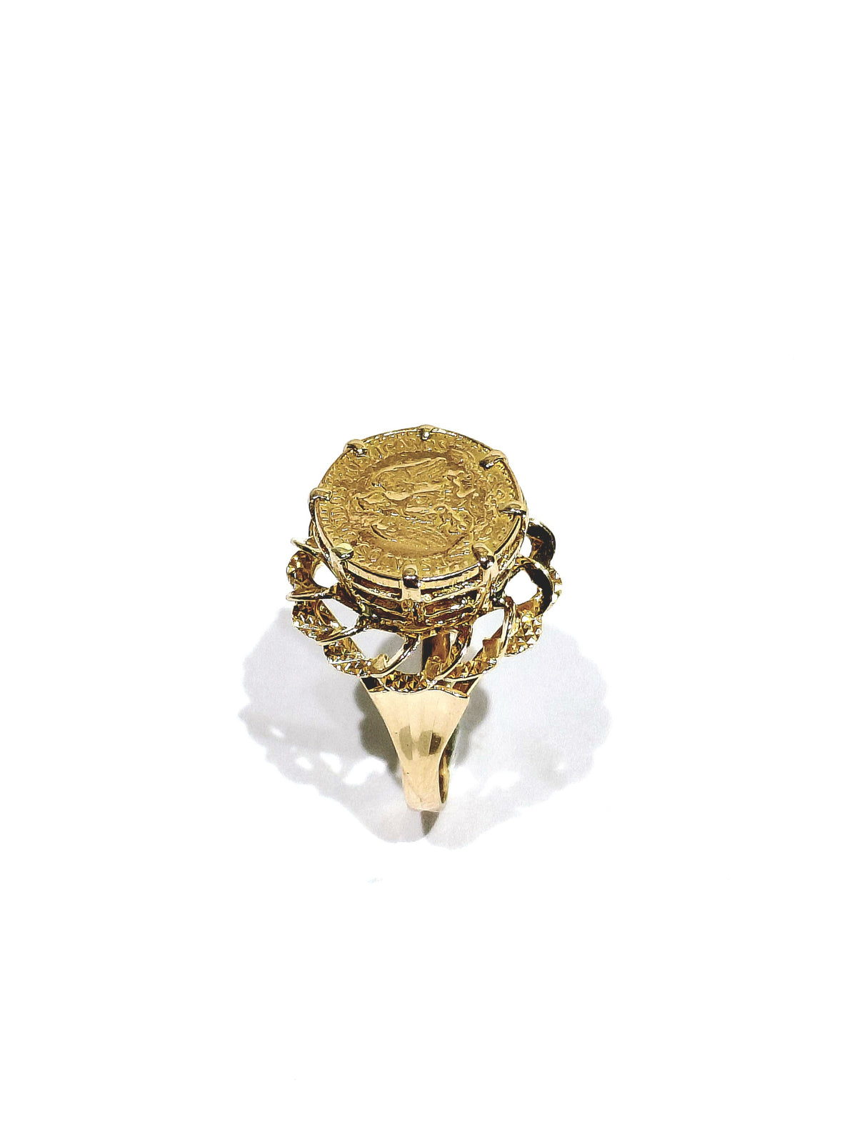 Bague or jaune Dos Pesos