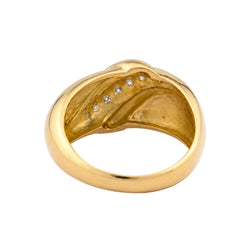 Bague Jonc en or jaune  et diamant