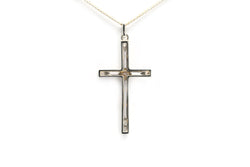 Pendentif en or blanc et diamants