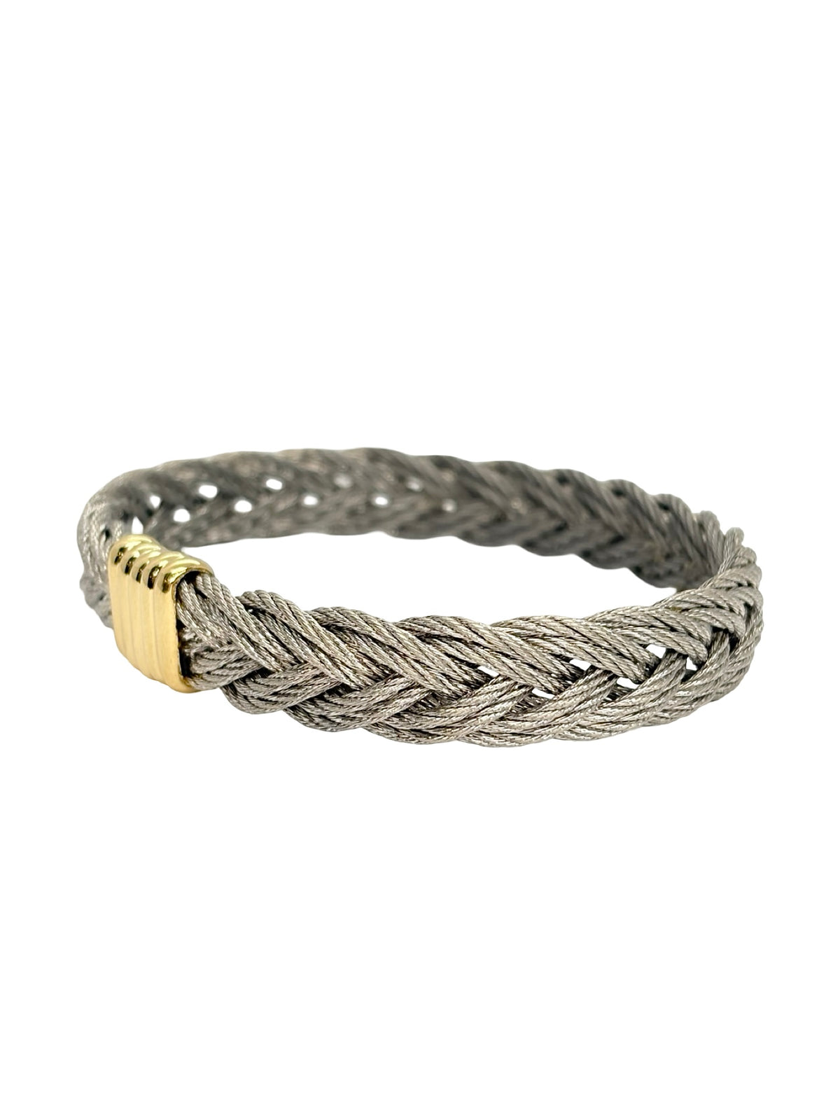 Bracelet FRED Force 10 Vintage en or jaune et acier