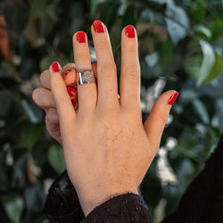 Dinh Van Bague Anthéa Or blanc Diamant - Castafiore