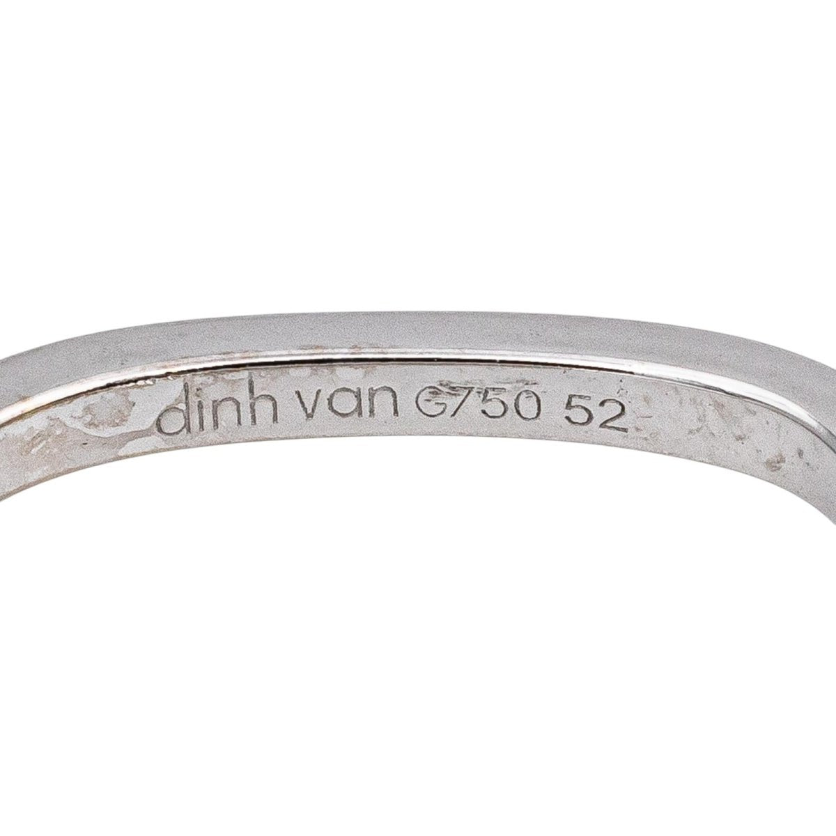 Dinh Van Bague Cube Or blanc Diamant - Castafiore