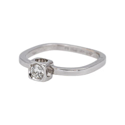 Dinh Van Bague Cube Or blanc Diamant - Castafiore