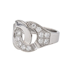 Dinh Van Bague Menottes Or blanc Diamant - Castafiore