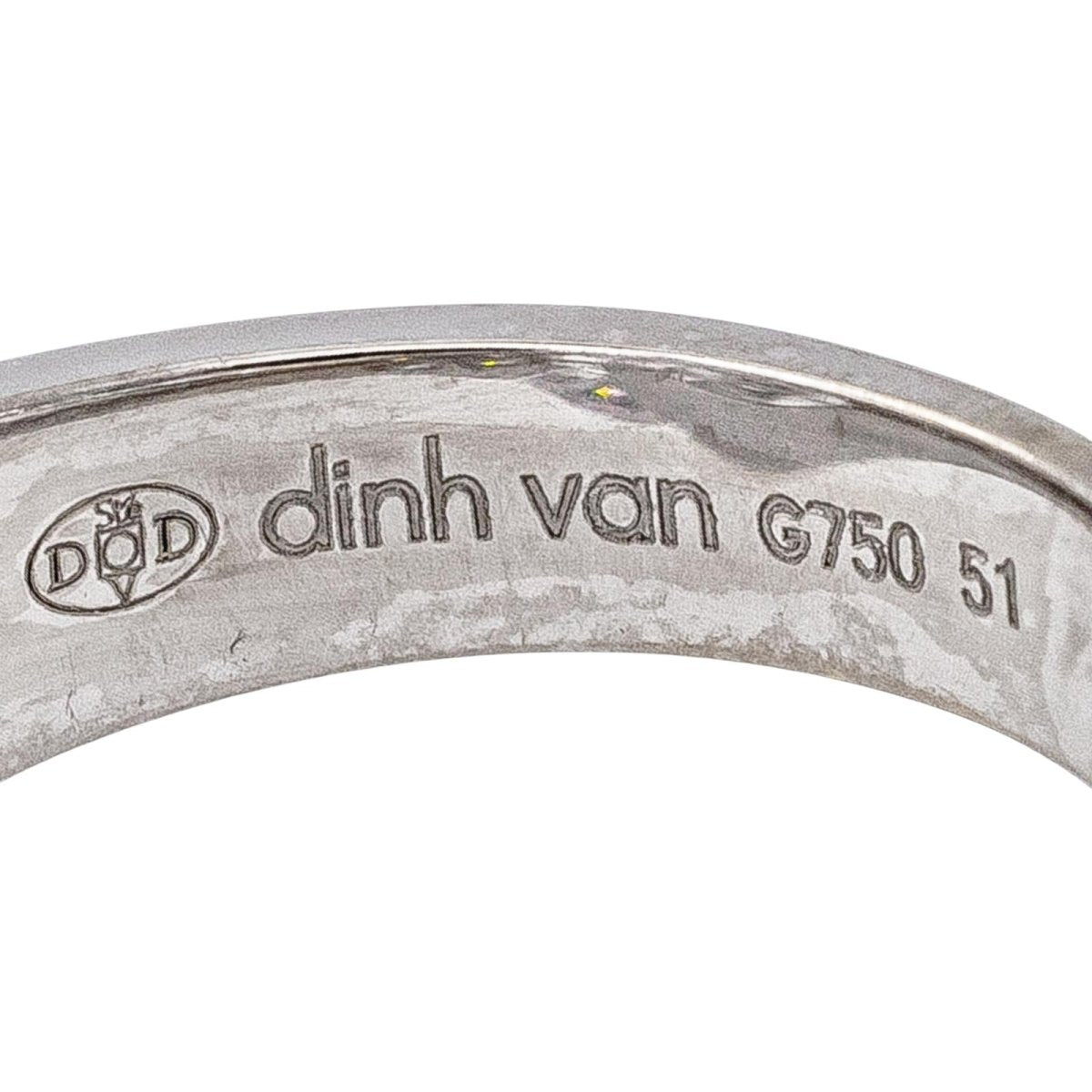 Dinh Van Bague Menottes Or blanc Diamant - Castafiore