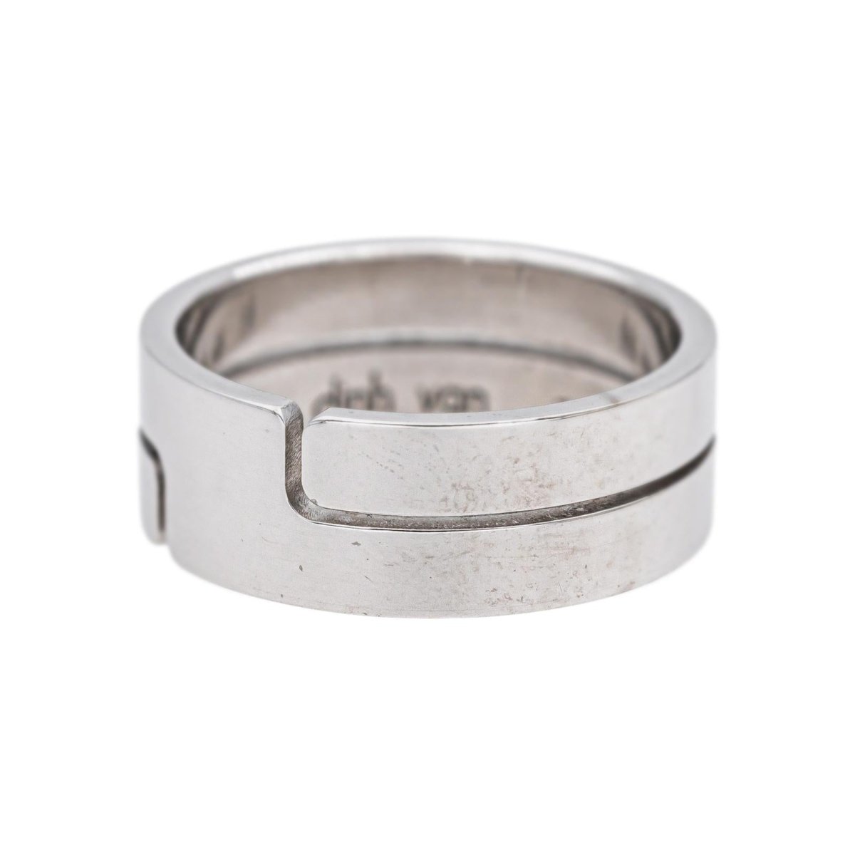 Dinh Van Bague Seventies Or blanc - Castafiore
