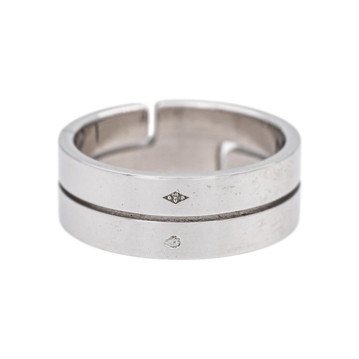 Dinh Van Bague Seventies Or blanc - Castafiore