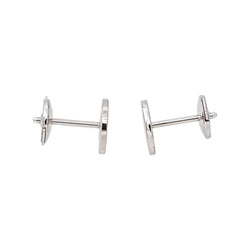 Dinh Van Boucles d'oreilles Menottes Or blanc Diamant - Castafiore