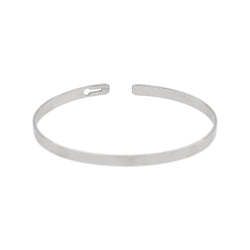 Dinh Van Bracelet Jonc Serrure Or blanc Diamant - Castafiore