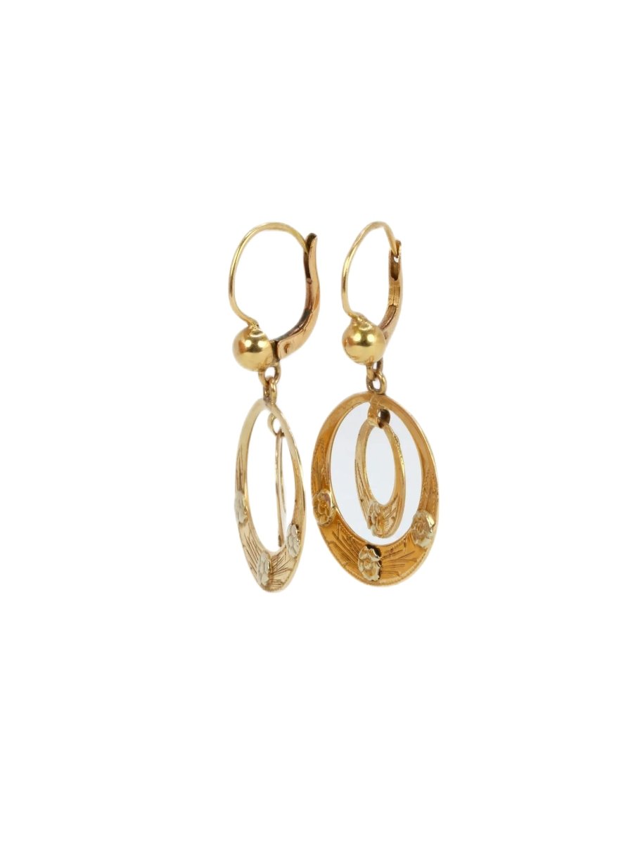 Dormeuses vintage or jaune - Castafiore