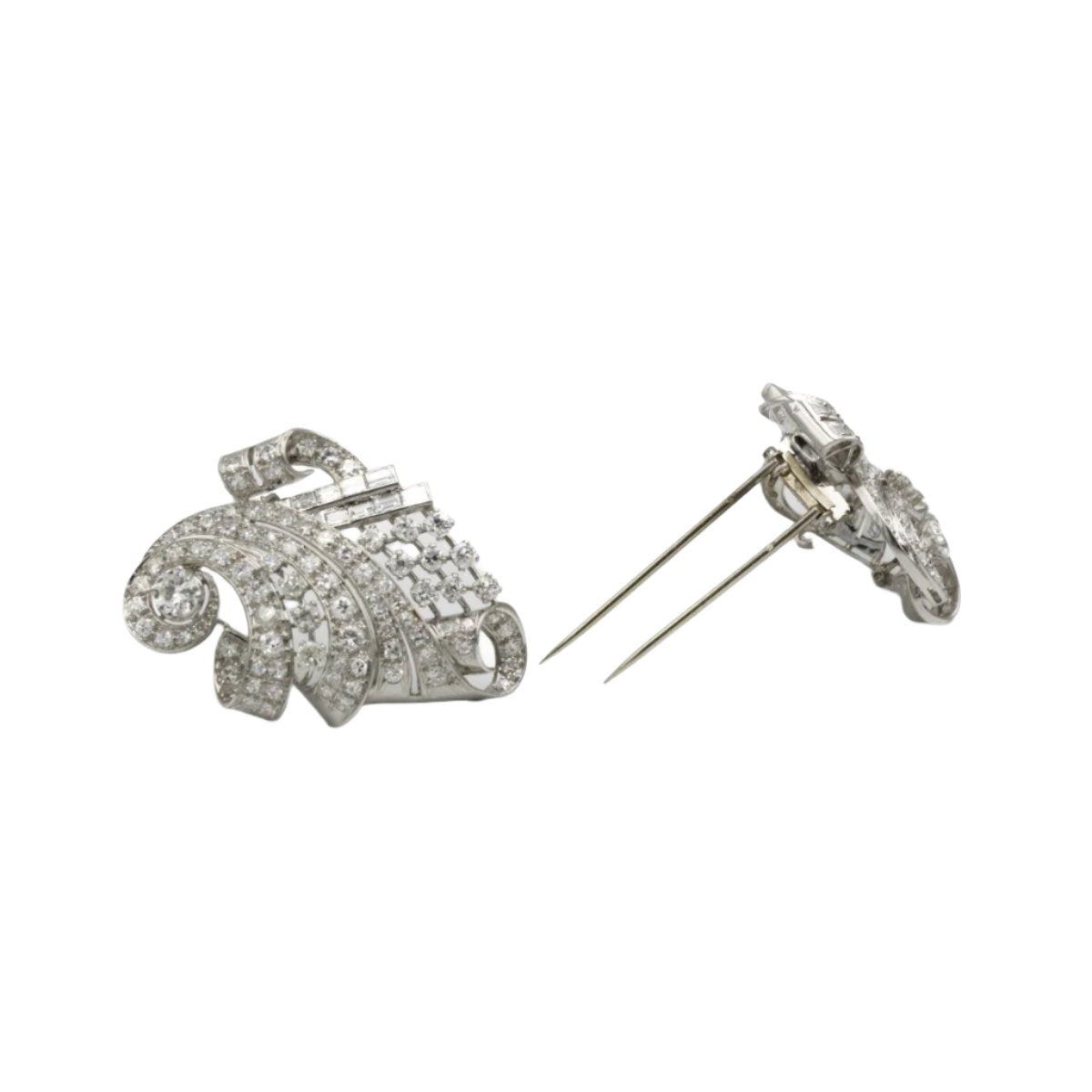 Double Clip - Or, platine & diamants - Castafiore