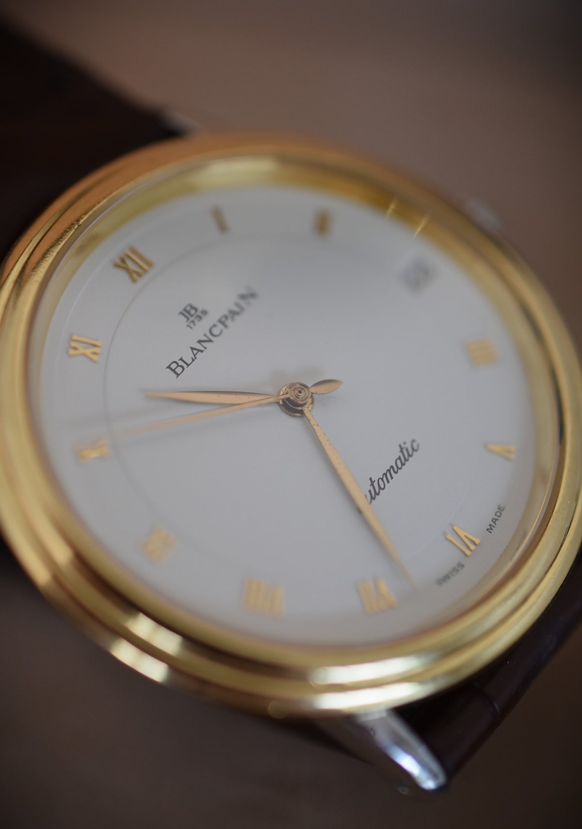 Montre BLANCPAIN Villeret Réf. 0095-1318, en acier et or jaune  Cal. 9513 Automatique, vers 1990.