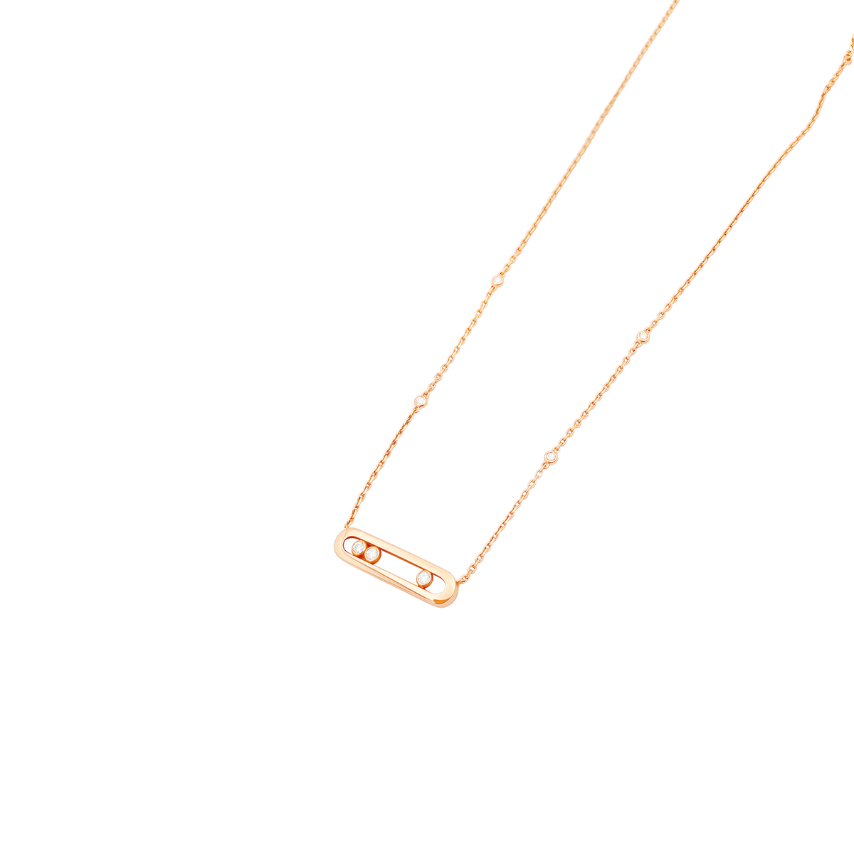 Collier Pendentif MESSIKA "Baby Move" PM en or rose et diamants