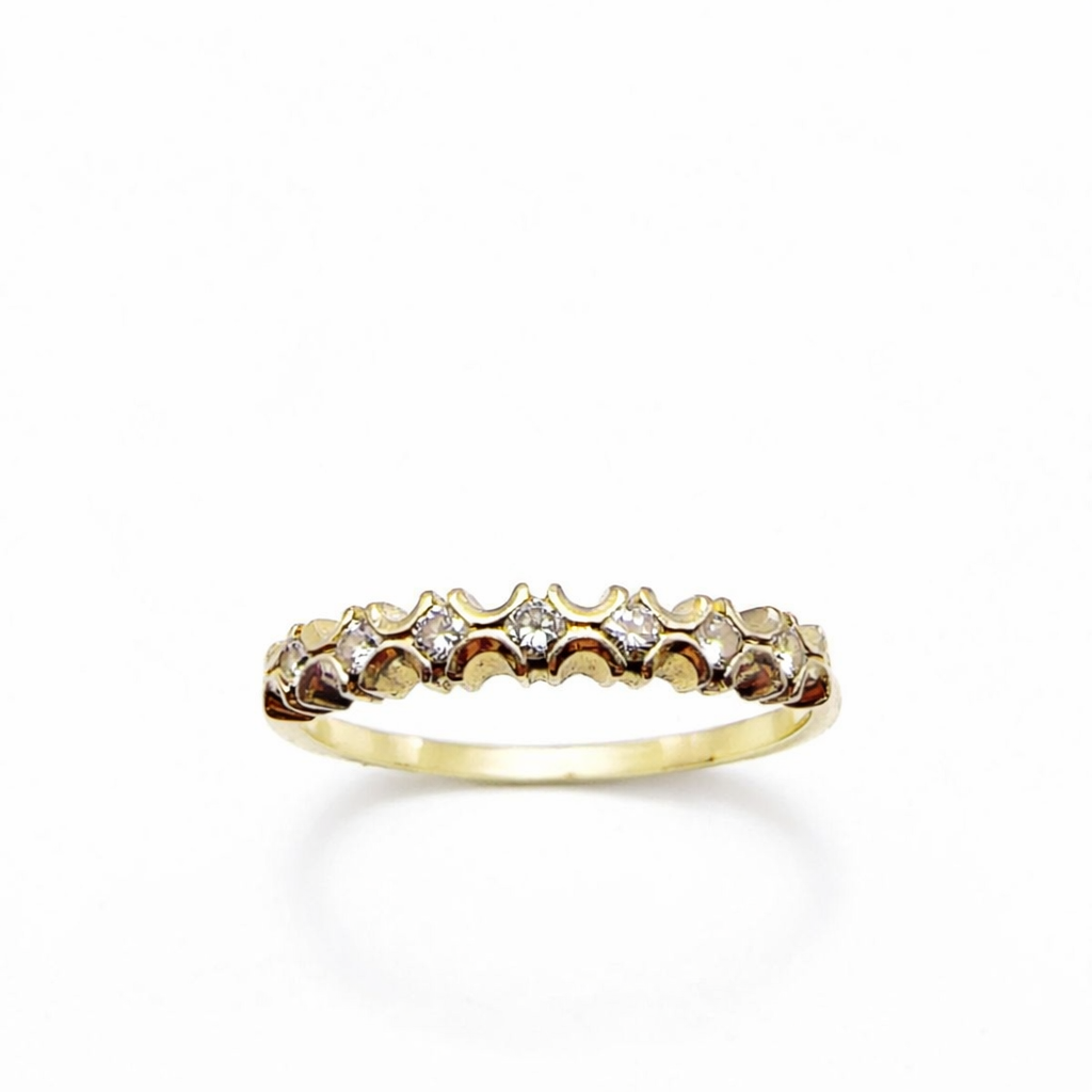 Bague Alliance en or jaune et diamants