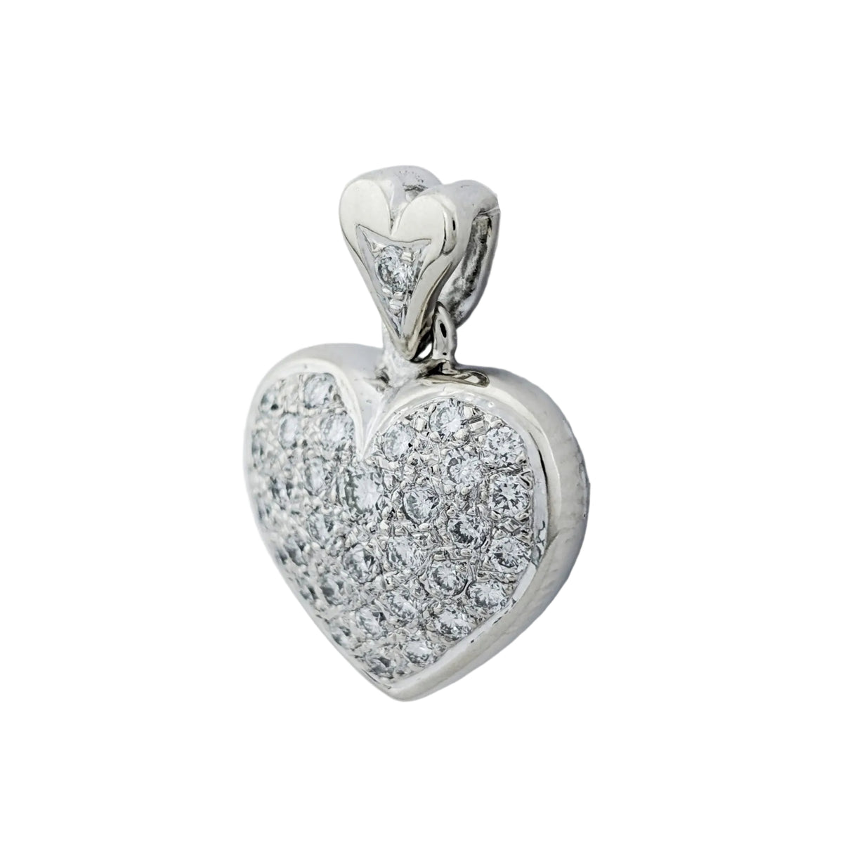 Pendentif en or blanc et diamants