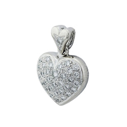 Pendentif en or blanc et diamants