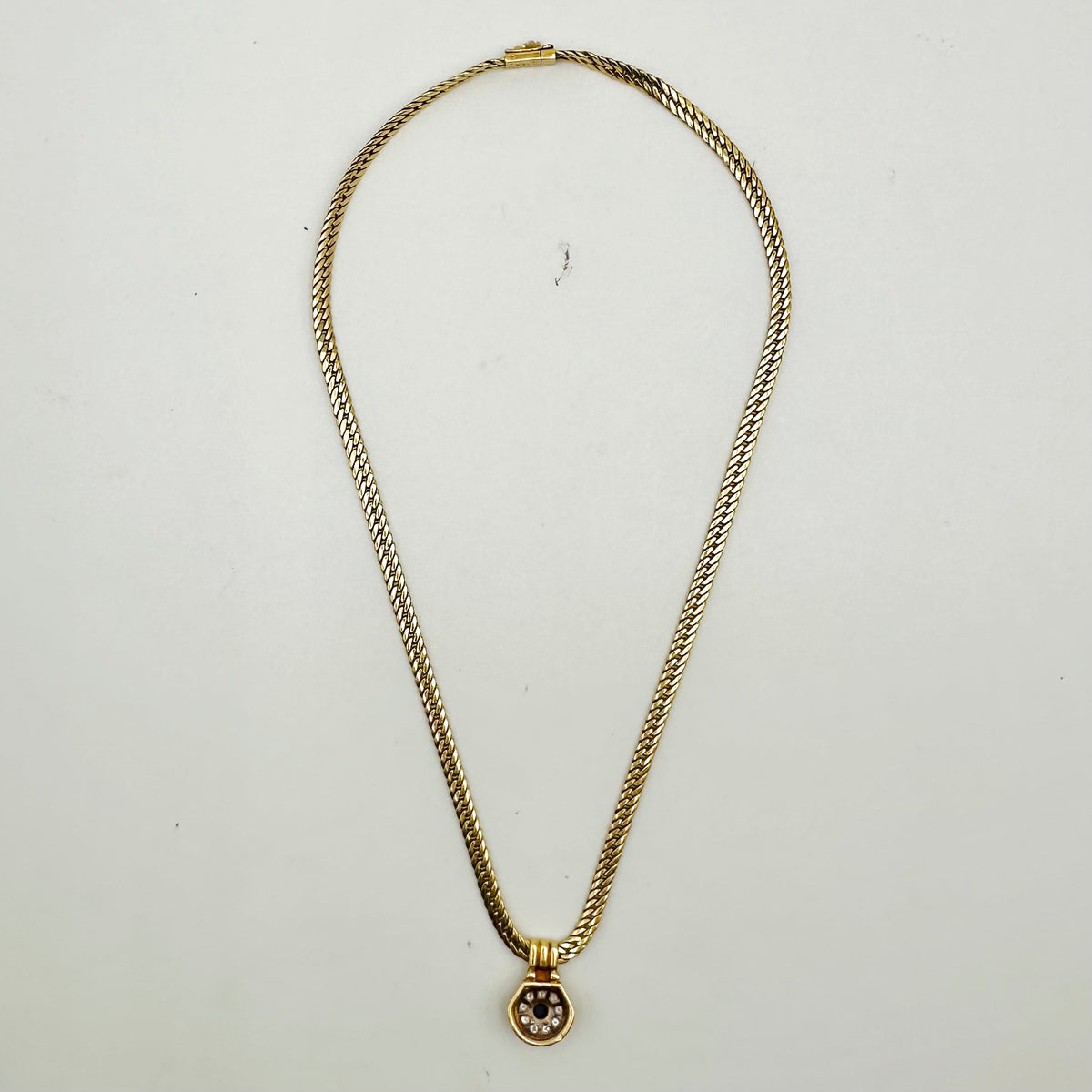 Collier Pendentif VAN CLEEF & ARPELS en or jaune, saphir et diamants