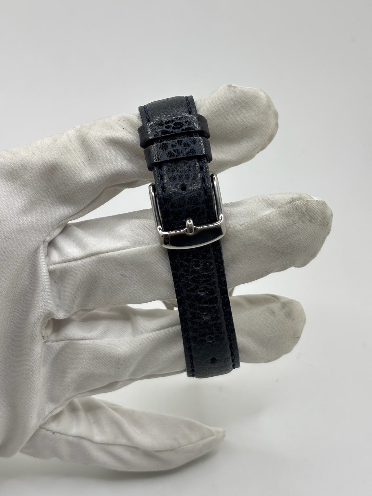 Montre JAEGER-LECOULTRE en acier et cuir