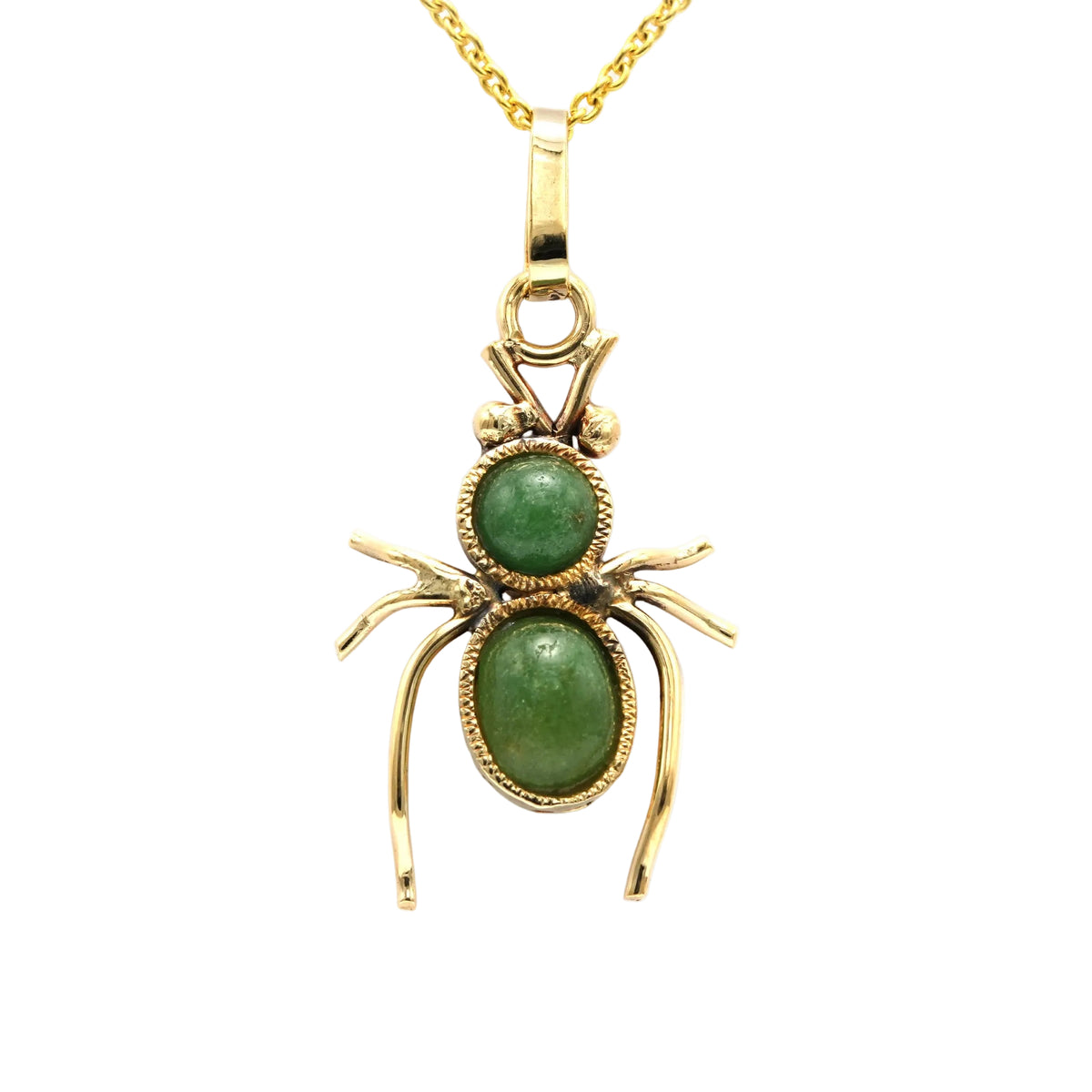 Pendentif en or jaune et aventurines