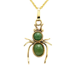 Pendentif en or jaune et aventurines