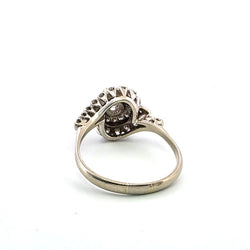 Bague en or blanc et diamants