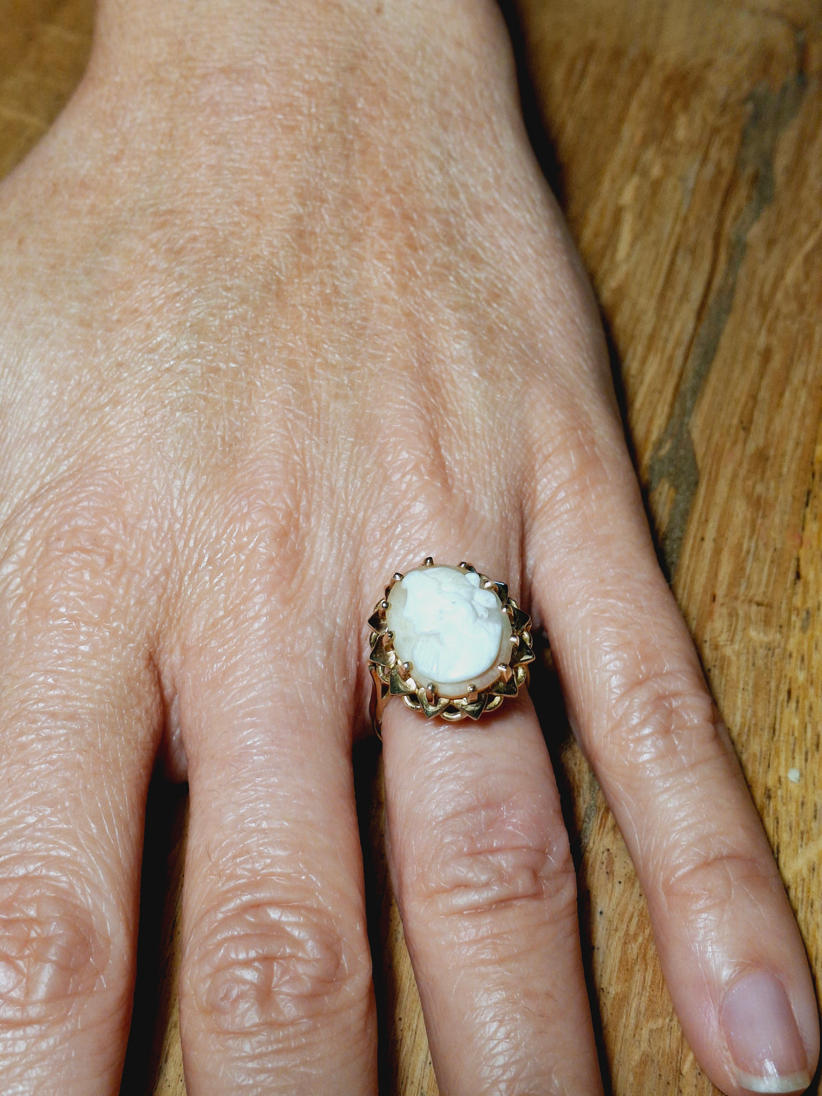 Bague Camée en or rose