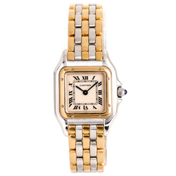Montre CARTIER "Panthère" en or jaune et acier