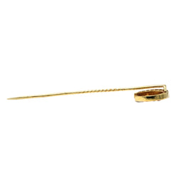 Broche en or jaune, rubis et diamants