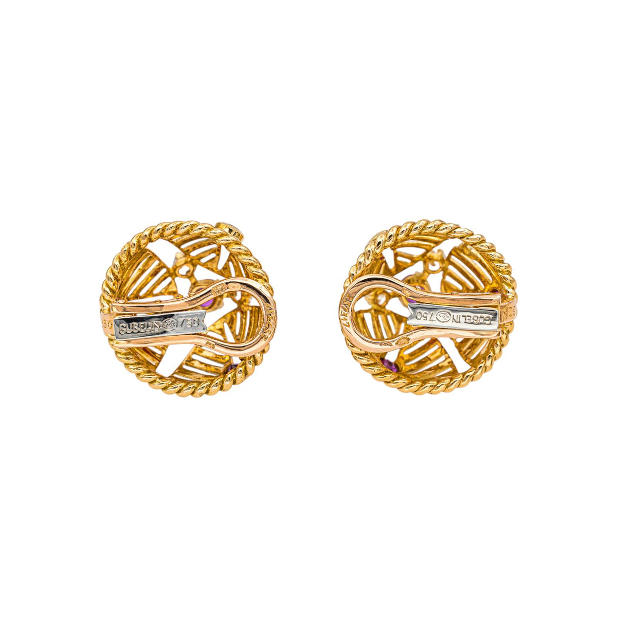 Gübelin Boucles d'oreilles Clips Or jaune Rubis