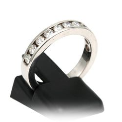 Bague Alliance en or blanc et diamants