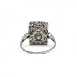 Bague Entourage en or blanc et diamants