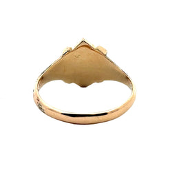 Bague en or jaune et perles