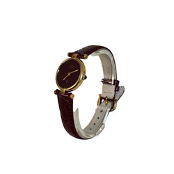 Montre CARTIER Vendôme en vermeil et cuir
