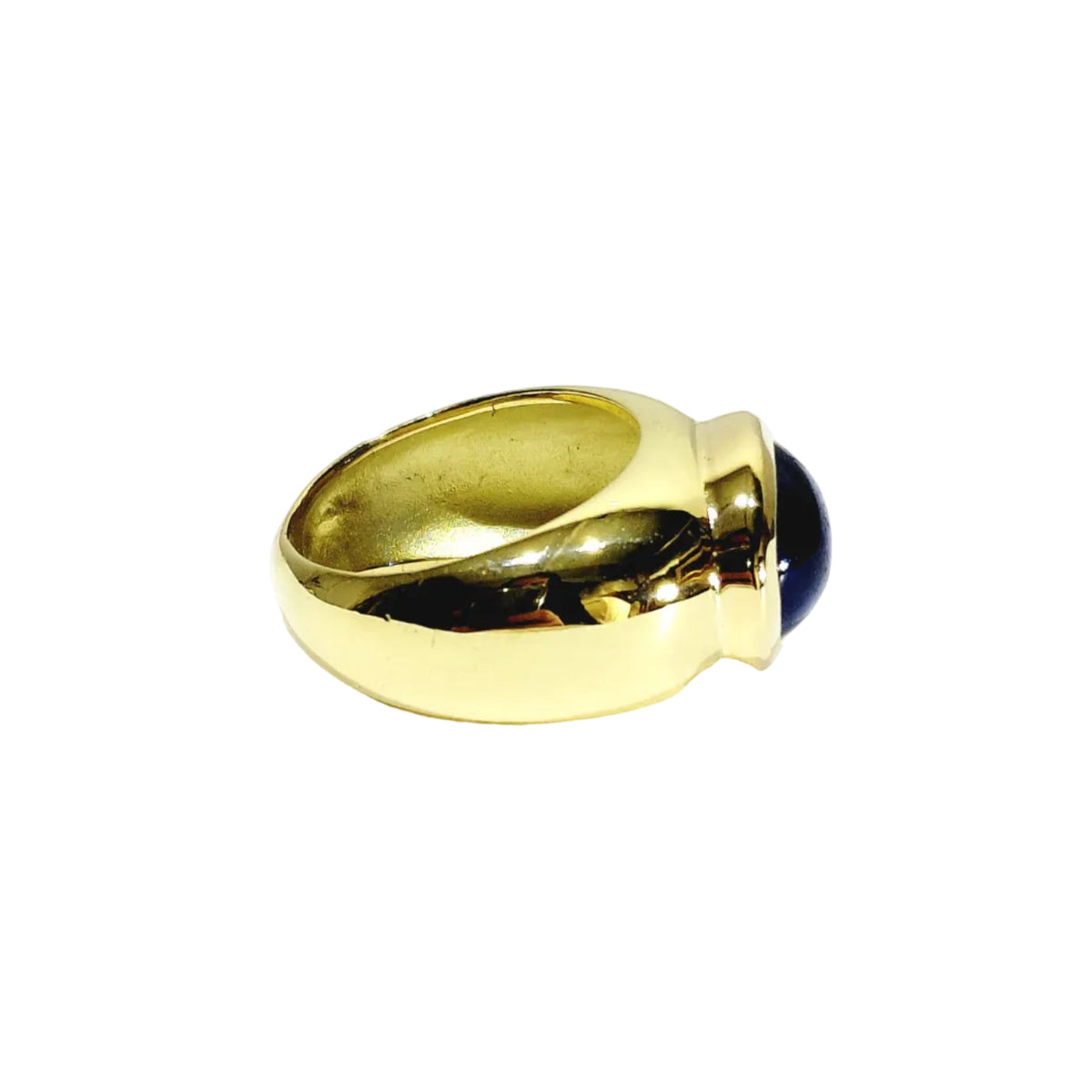 Bague Jonc en or jaune et tanzanite
