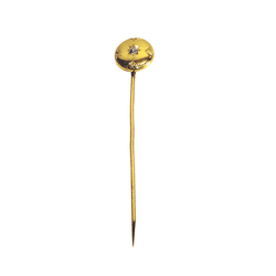 Épingle à cravate en or jaune et diamant - Castafiore