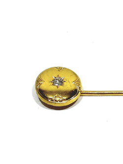 Épingle à Cravate Or Et Diamant - Castafiore
