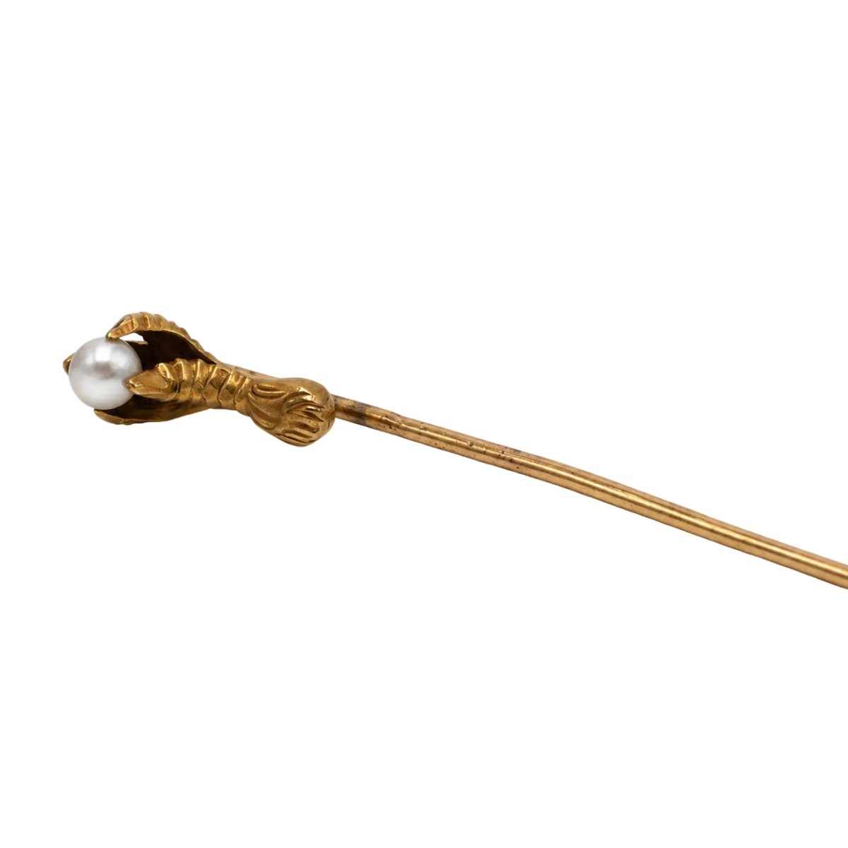 Épingle en or jaune et perle - Castafiore
