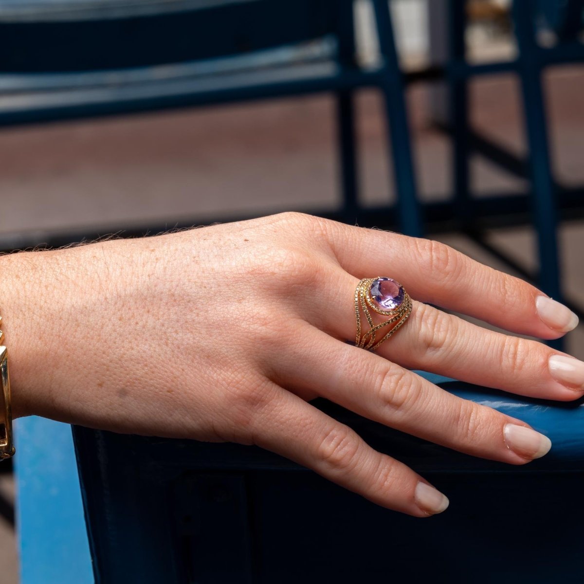 Etername Bague Eternelle Or jaune Améthyste - Castafiore