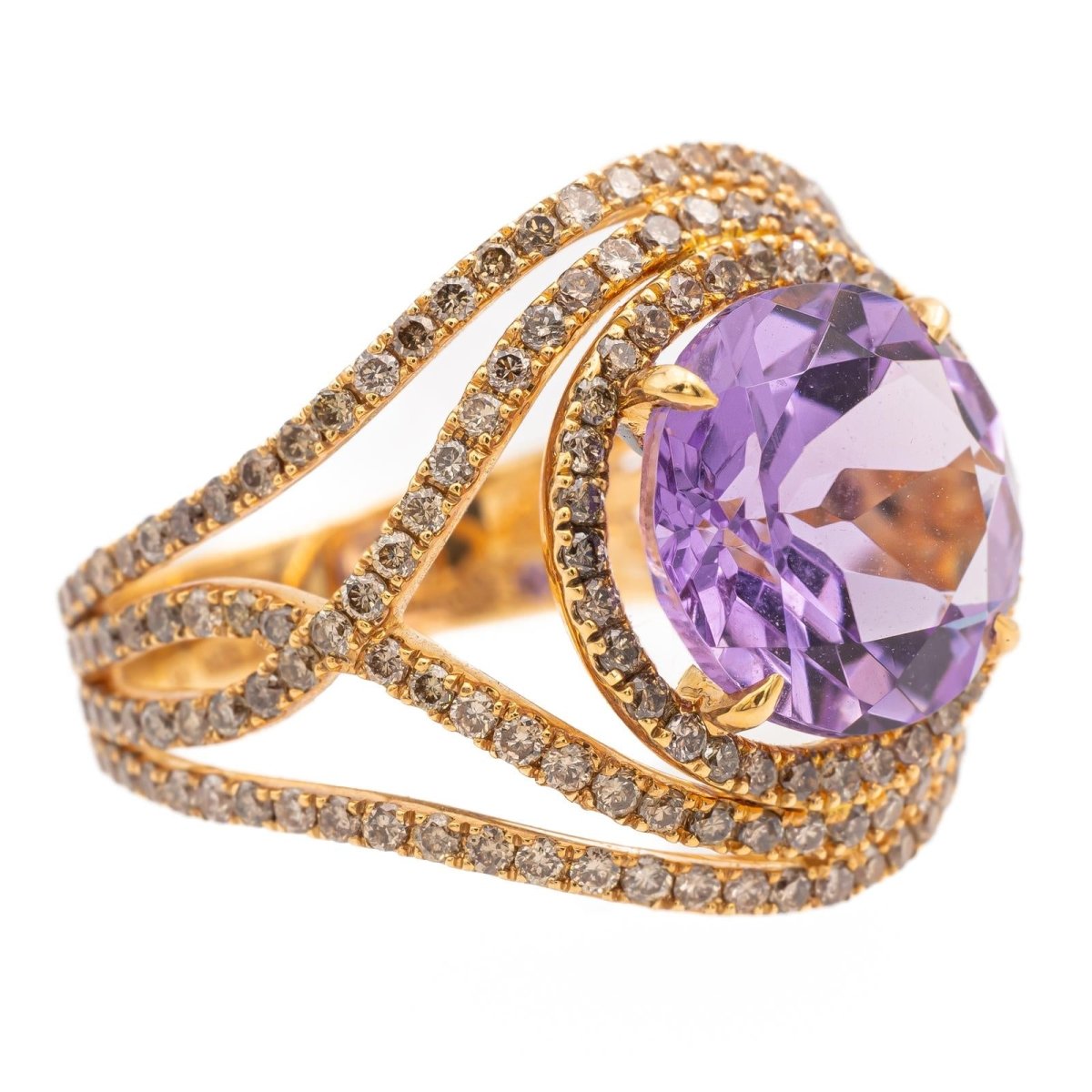 Etername Bague Eternelle Or jaune Améthyste - Castafiore